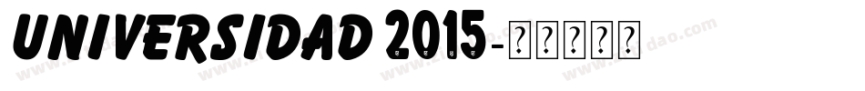 Universidad 2015字体转换